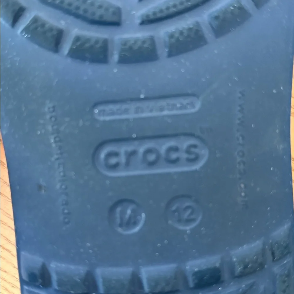 Crocs Crocband‎ ll Slide Sandal Men’s Blue Size 12